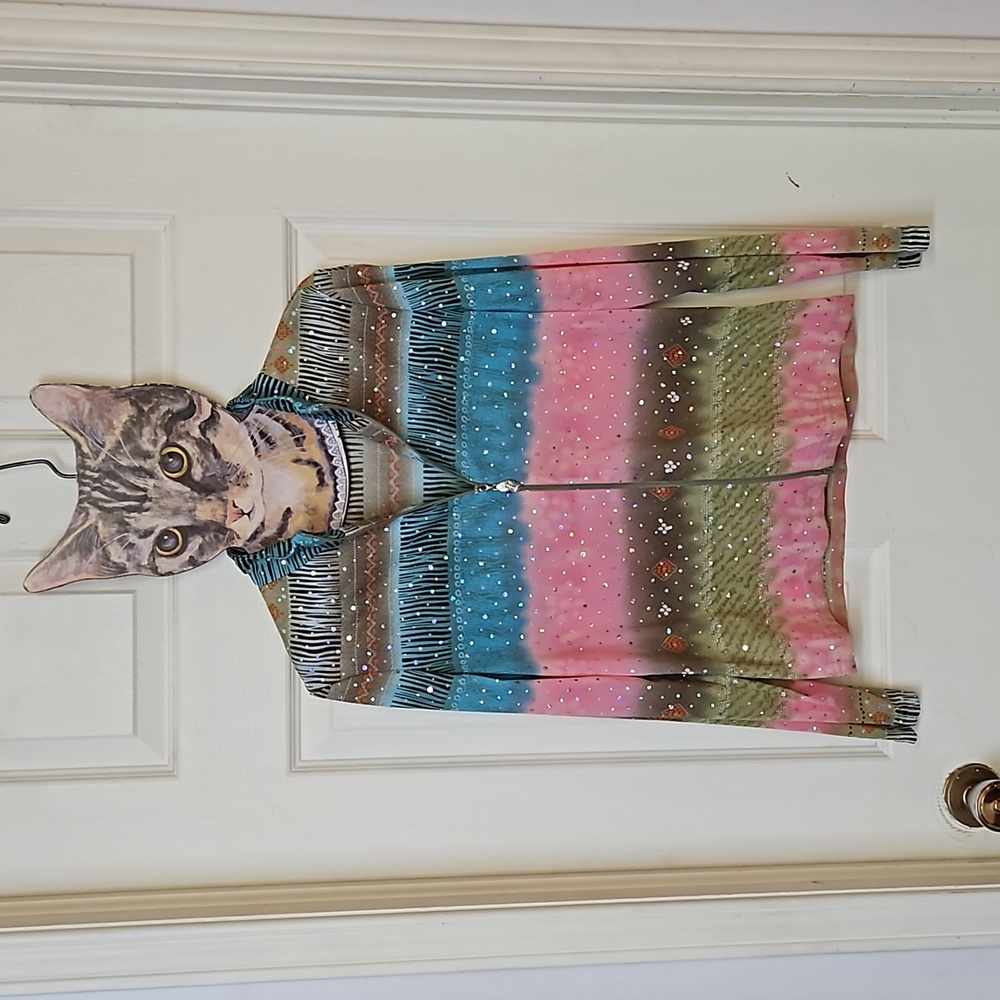 10 BNWOT vintage zip blouse